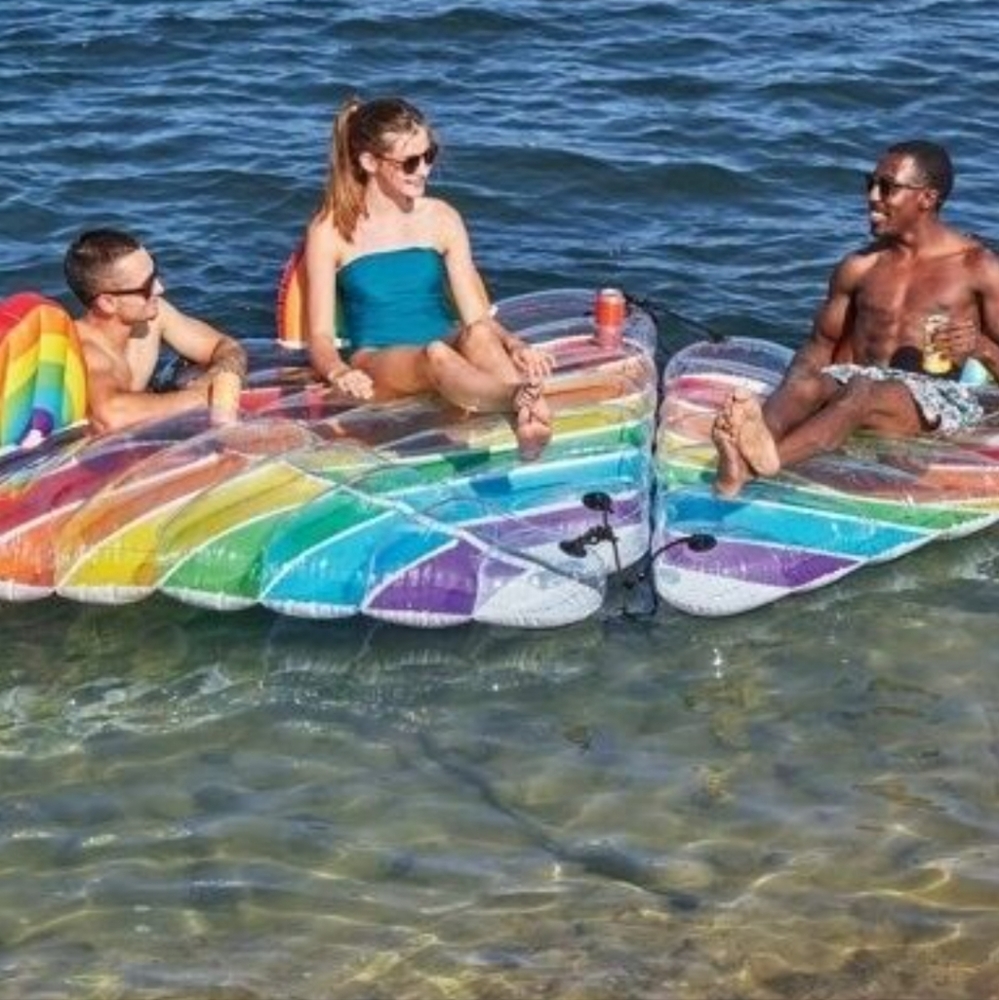 NEW Ozark rainbow 🌈 lounge set of 3 inflatable floats